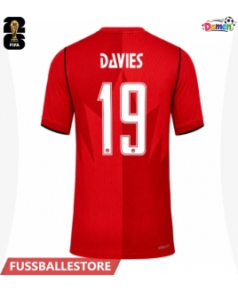 Günstige Kanada Alphonso Davies #19 Heimtrikot Damen WM 2026 Kurzarm